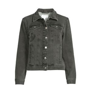 Time & True Faded Black Jean Jacket sz XS (0-2)